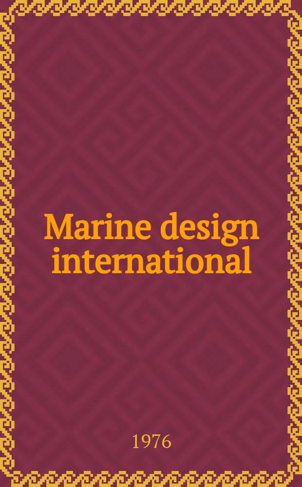 Marine design international : A Marine week suppl