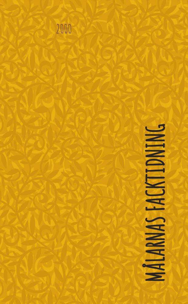 Målarnas facktidning : Sveriges äldsta fackförbundstidning. 2000, №2