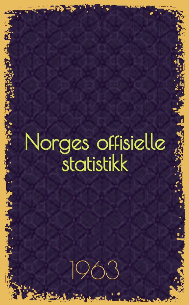 Norges offisielle statistikk : Bergverksdrift nov. og industri. 1966