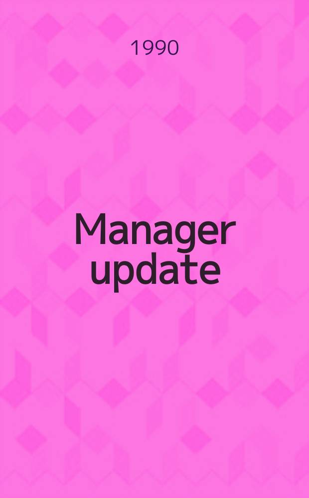 Manager update