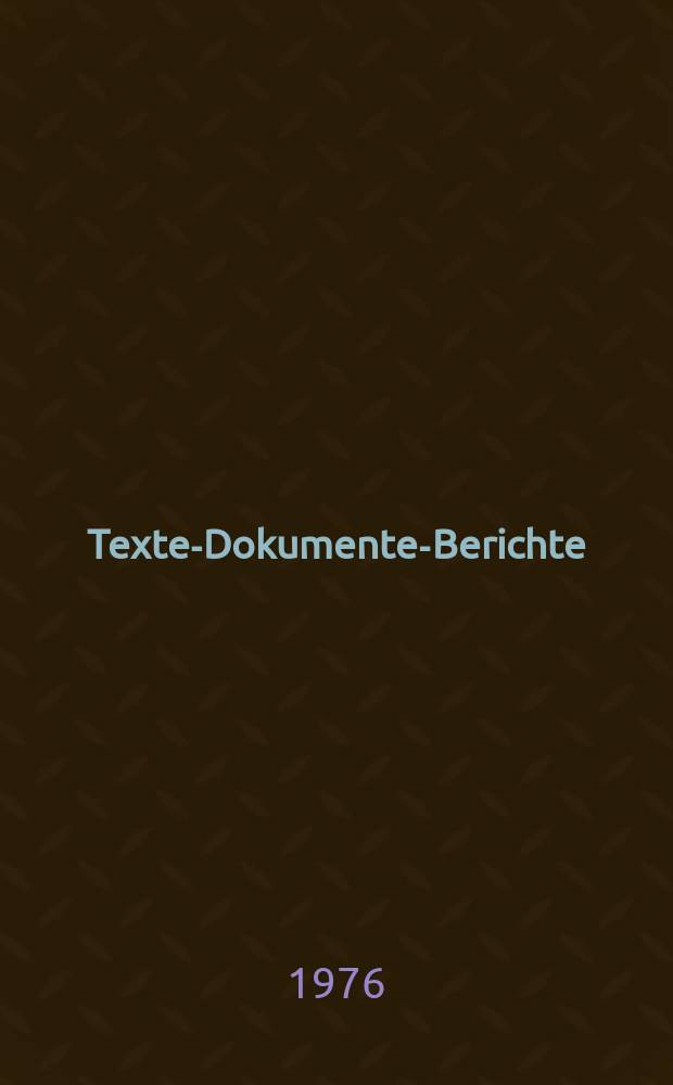 Texte-Dokumente-Berichte : Zum Bildungswesen ausgewählter Industriestaaten. H.13 : Neuordnung der Sekundarstufe II in England, Frankreich, Italien, Schweden, USA