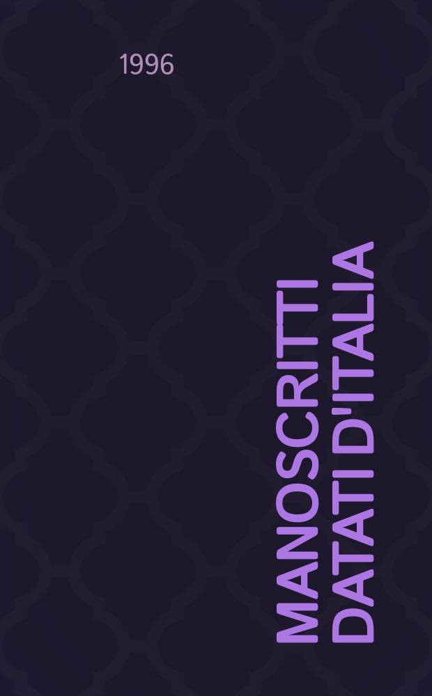 Manoscritti datati d'Italia