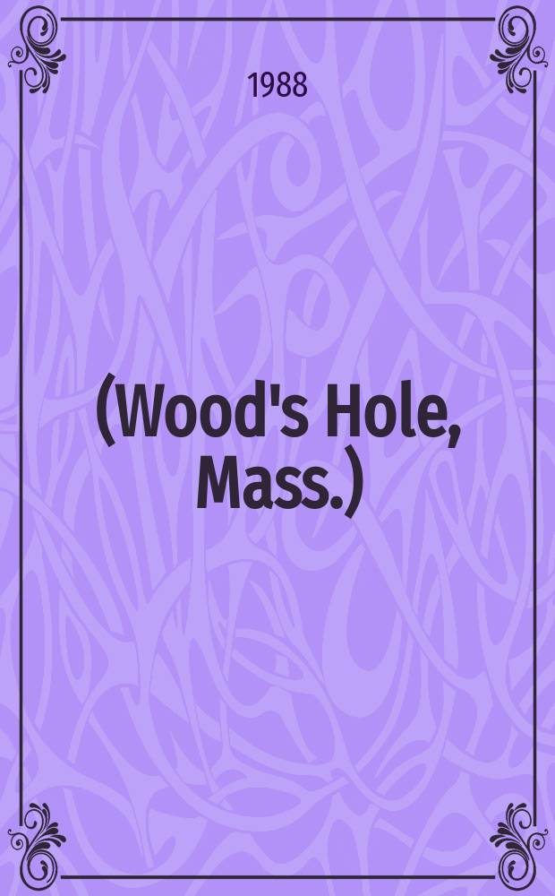 (Wood's Hole, Mass.) : MBL lectures in biology. 9 : The biology of parasitism