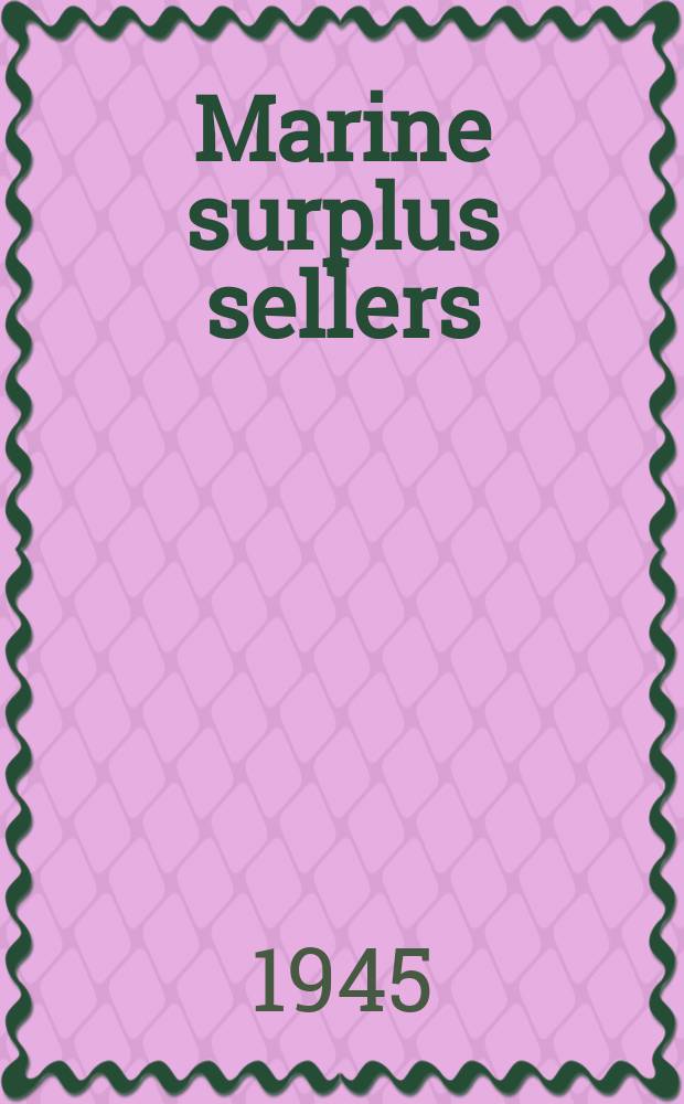 Marine surplus sellers