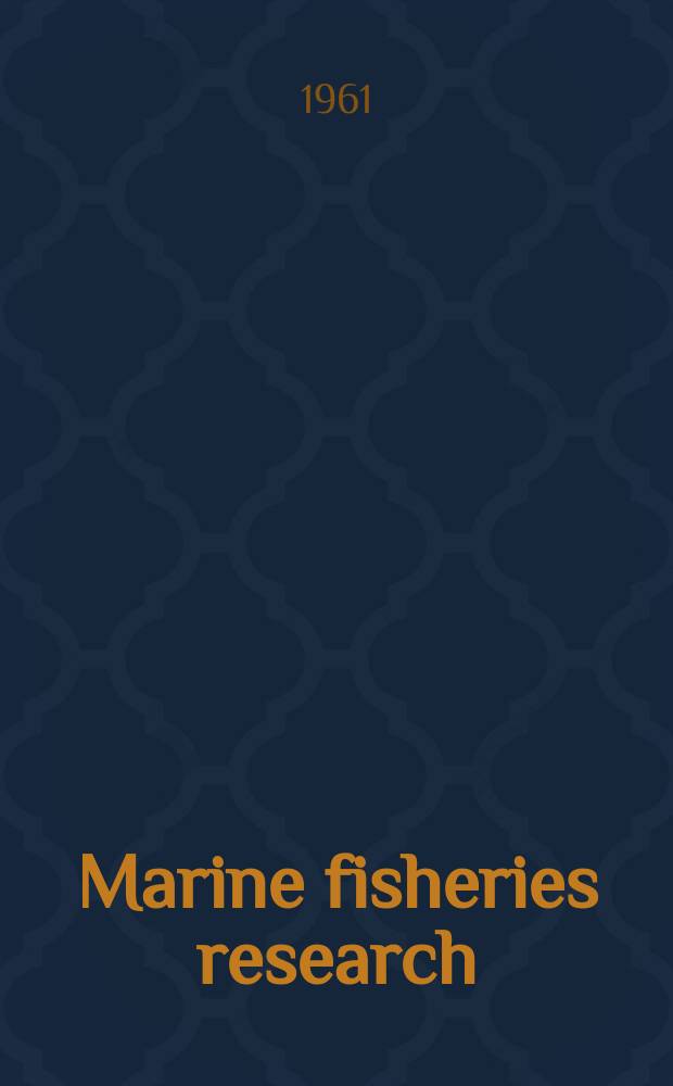 Marine fisheries research : Report to Florida state board of conservation. Summary of Florida commercial marine landings ... and an analysis of the catch and effort of certain species