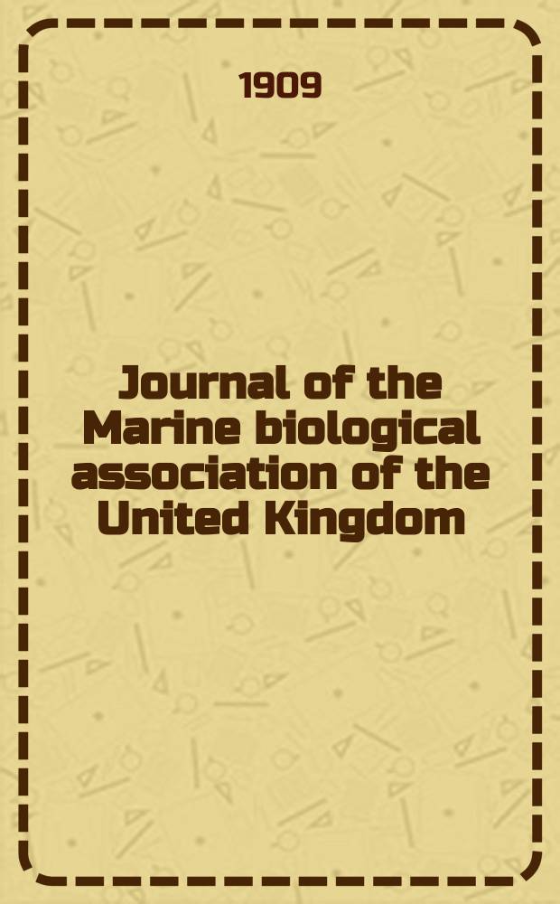 Journal of the Marine biological association of the United Kingdom
