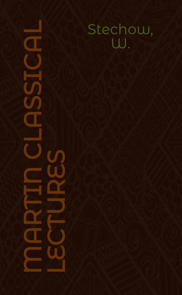 Martin classical lectures : Publ. for Oberlin college. Vol.22 : Rubens and the classical tradition