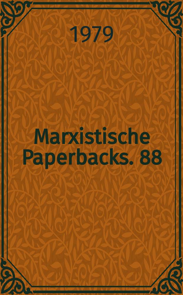 Marxistische Paperbacks. 88 : Das Imperium AEG-Telefunken