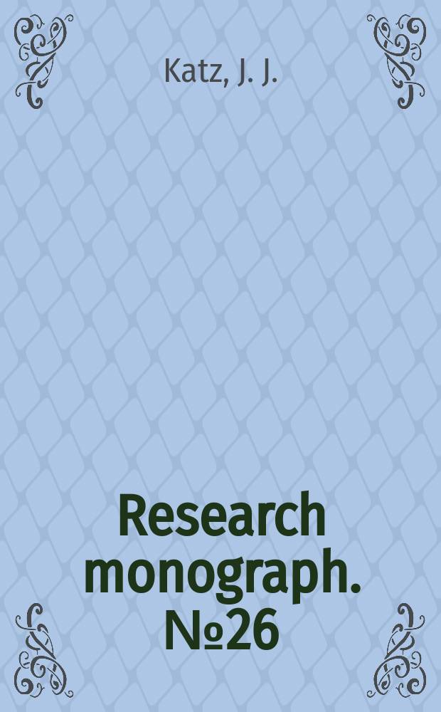 Research monograph. №26 : An integrated theory of linguistic descriptions