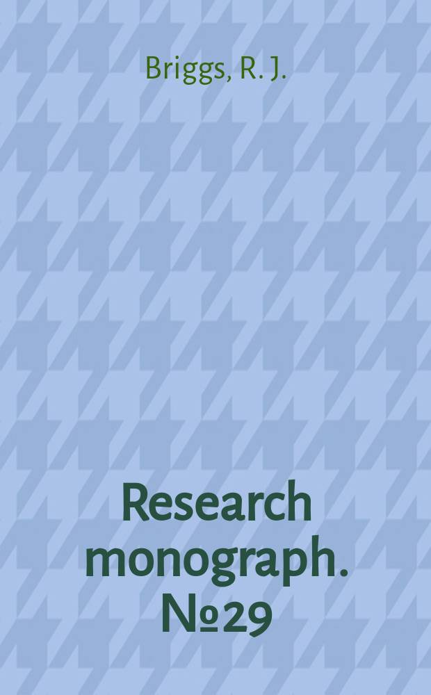 Research monograph. №29 : Electron-stream interaction with plasmas
