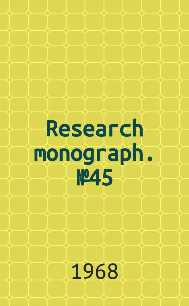 Research monograph. №45 : French phonology and morphology