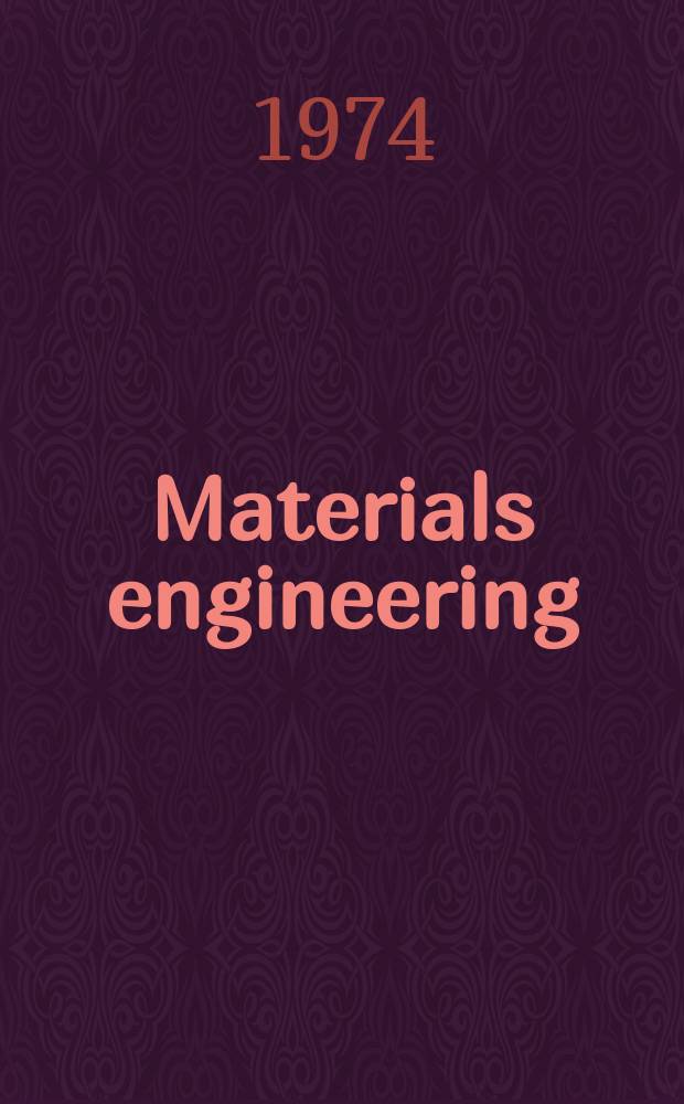 Materials engineering : Formerly "Materials in design engineering". Vol.79, №1 : Spec. issue: The Modern world of steel