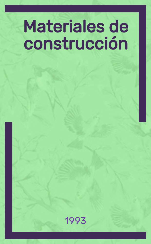 Materiales de construcción