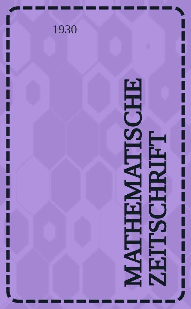 Mathematische Zeitschrift