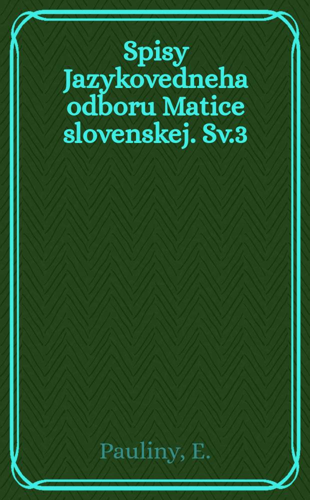 Spisy Jazykovedneha odboru Matice slovenskej. Sv.3 : Nárečie zátopových osád na hornej Orave