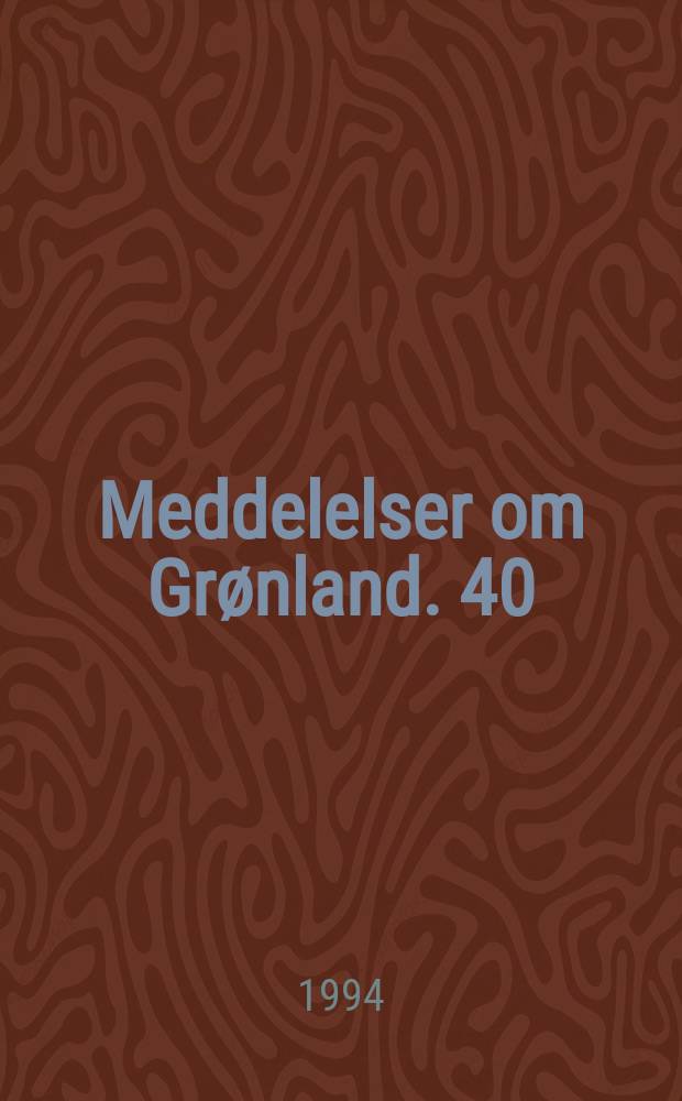 Meddelelser om Grønland. 40 : The Atlantic walrus (Odonebus rosmarus rosmarus)...
