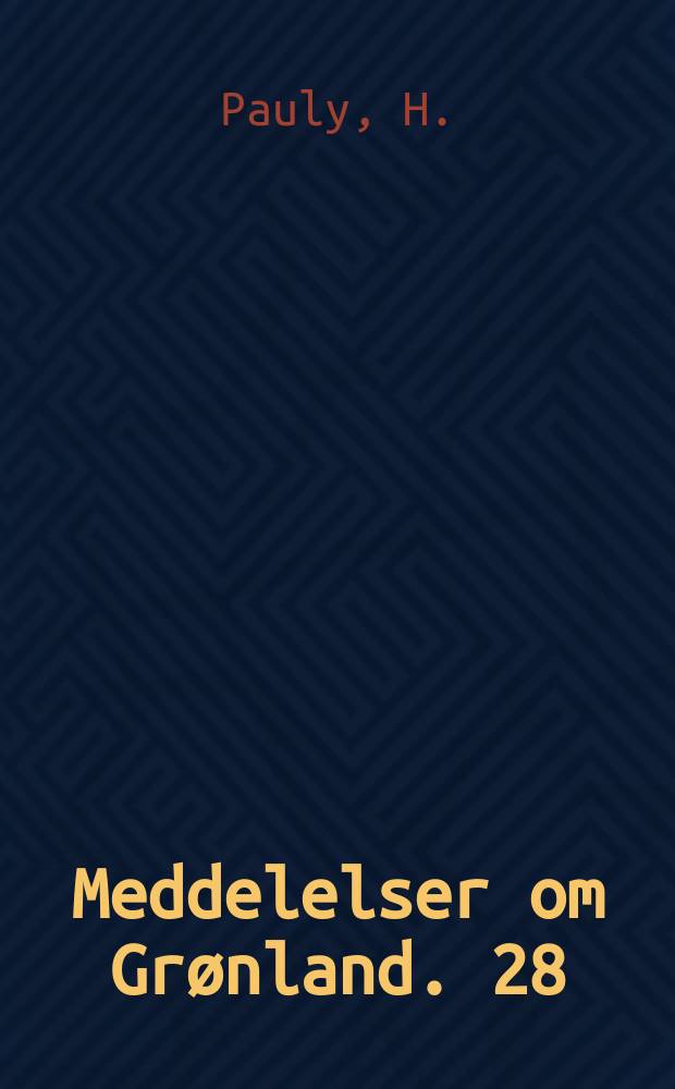 Meddelelser om Gr&oslash;nland. 28 : Topaz, prosopite and closing stages of formation...