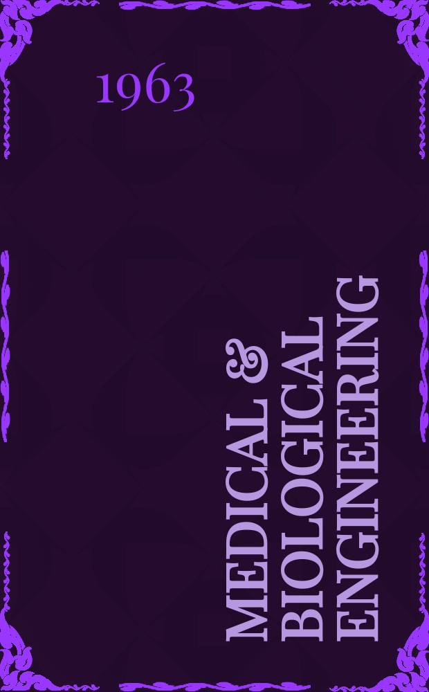 Medical & biological engineering : Journal of the International federation for medical and biological engineering