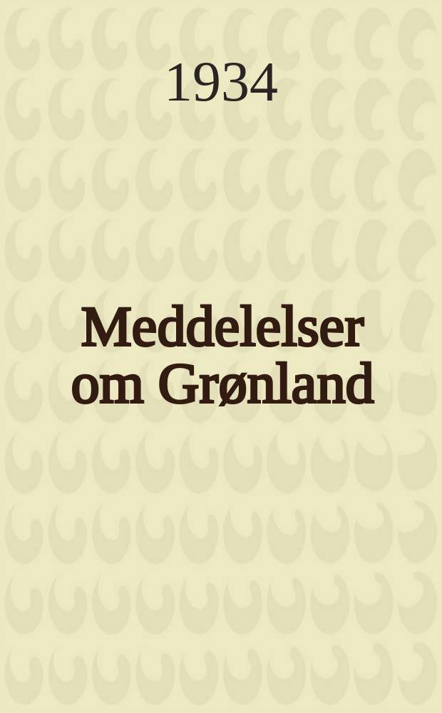 Meddelelser om Grønland : Udg. af Сommissionen for ledelsen af de geologiske og geographiske undersøkelser i Grønland. Bd.93, №2 : Contributions to the archaeology of Disko Bay