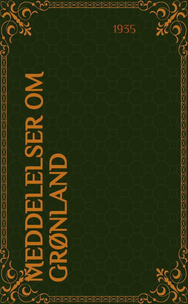 Meddelelser om Grønland : Udg. af Сommissionen for ledelsen af de geologiske og geographiske undersøkelser i Grønland. Bd.93, №4 : Bodenformen und Pflanzendecke in Nordostgrönland