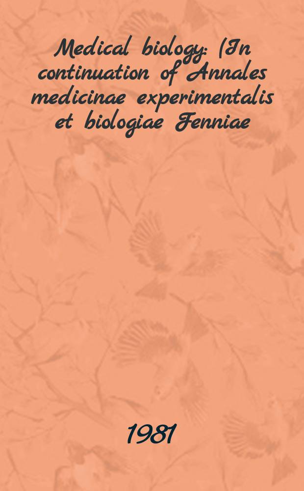 Medical biology : (In continuation of Annales medicinae experimentalis et biologiae Fenniae). Polyamines as cellular regulates