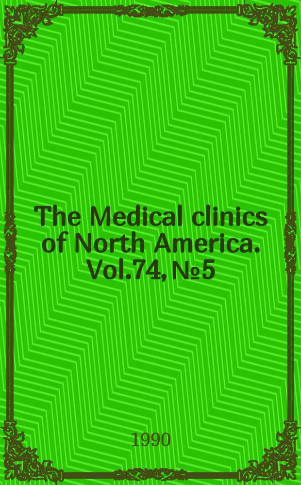 The Medical clinics of North America. Vol.74, №5 : Adolescent medicine