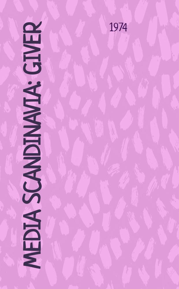 Media Scandinavia : Giver (pådansk og engelsk) utførlige informasjoner om reklamemidler i Danmark, Norge, Sverige, Finland, Island og Faerøerne. Udg. Danske reklamebureauers brancheforening