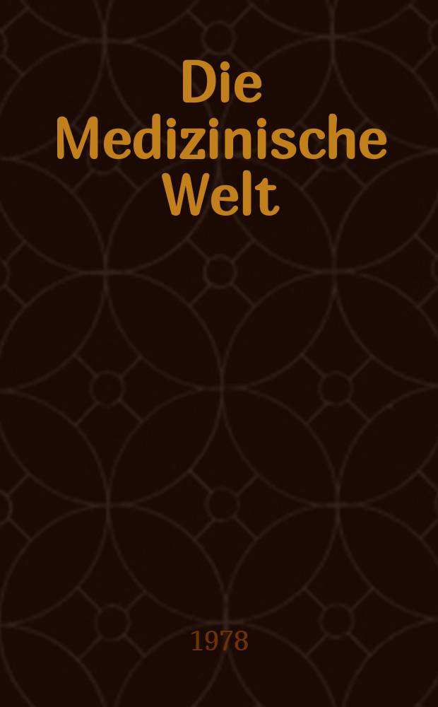Die Medizinische Welt : &Auml;rztliche Wochenschrift. [Jg.]29 1978, №48