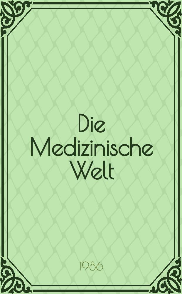Die Medizinische Welt : Ärztliche Wochenschrift. Bd.37, №38
