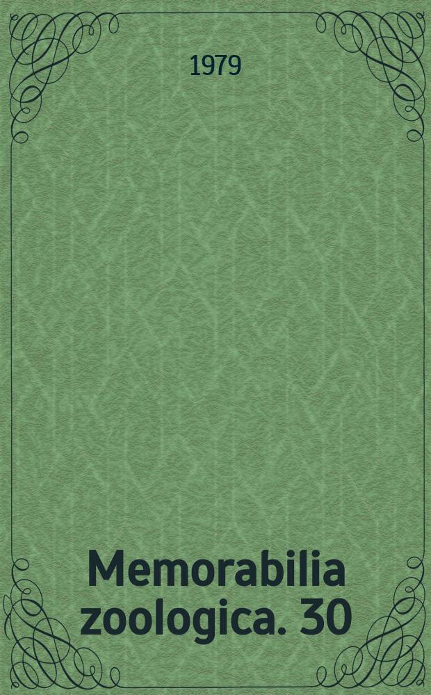 Memorabilia zoologica. 30 : Arthropod communities in terrestrial ecosystems