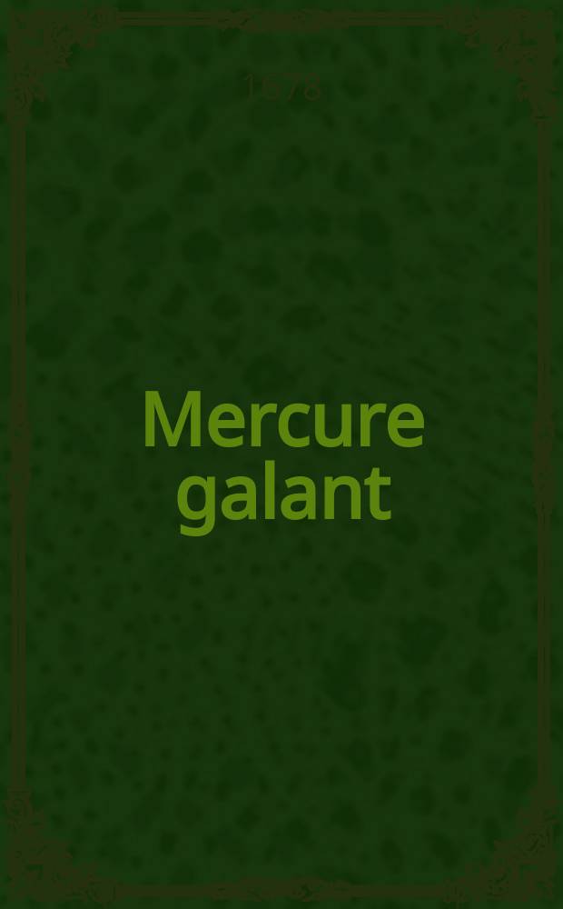 Mercure galant