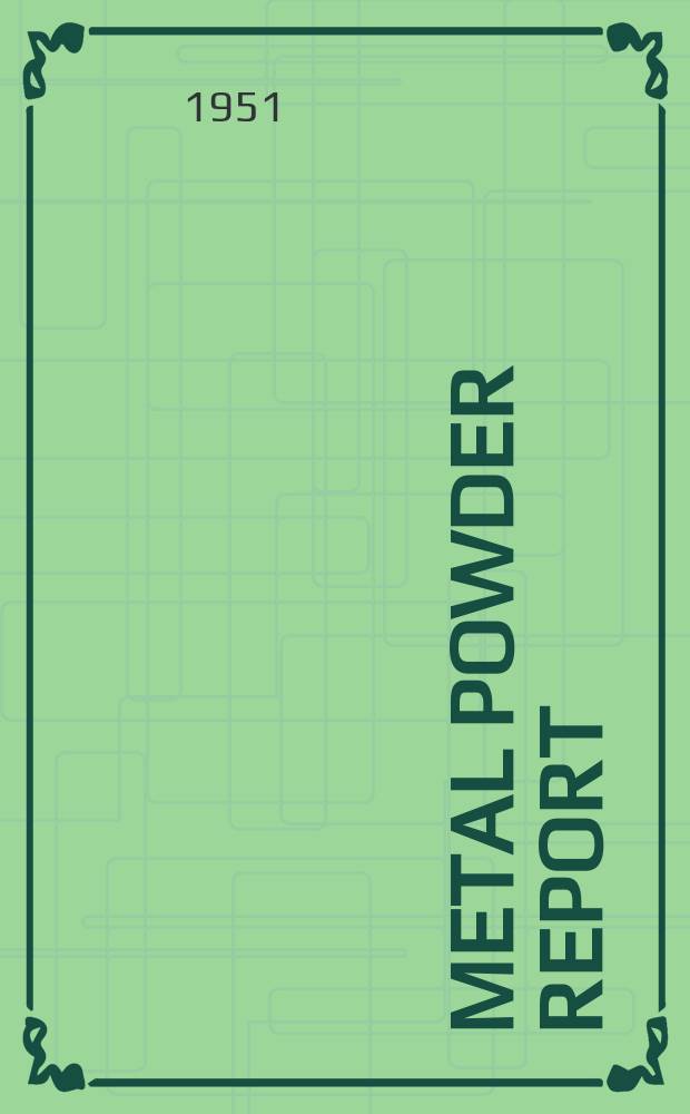 Metal powder report