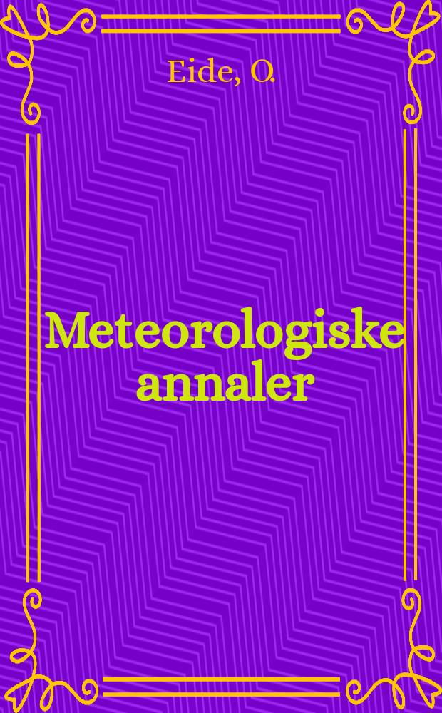 Meteorologiske annaler : Utgitt av det Norske meteorologiske inst. i samarbeid med. Univ. inst. for teoretisk meteorologi. Bd.2, №2 : On the temperature difference between mountain peak and free atmosphere at the same level