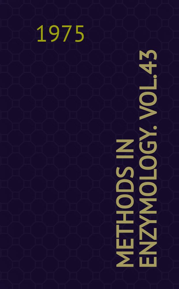 Methods in enzymology. Vol.43 : Antibiotics