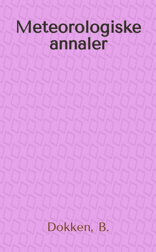 Meteorologiske annaler : Utgitt av det Norske meteorologiske inst. i samarbeid med. Univ. inst. for teoretisk meteorologi. Bd.4, №6 : The effect of the fjord winds on flying conditions at Fornebu