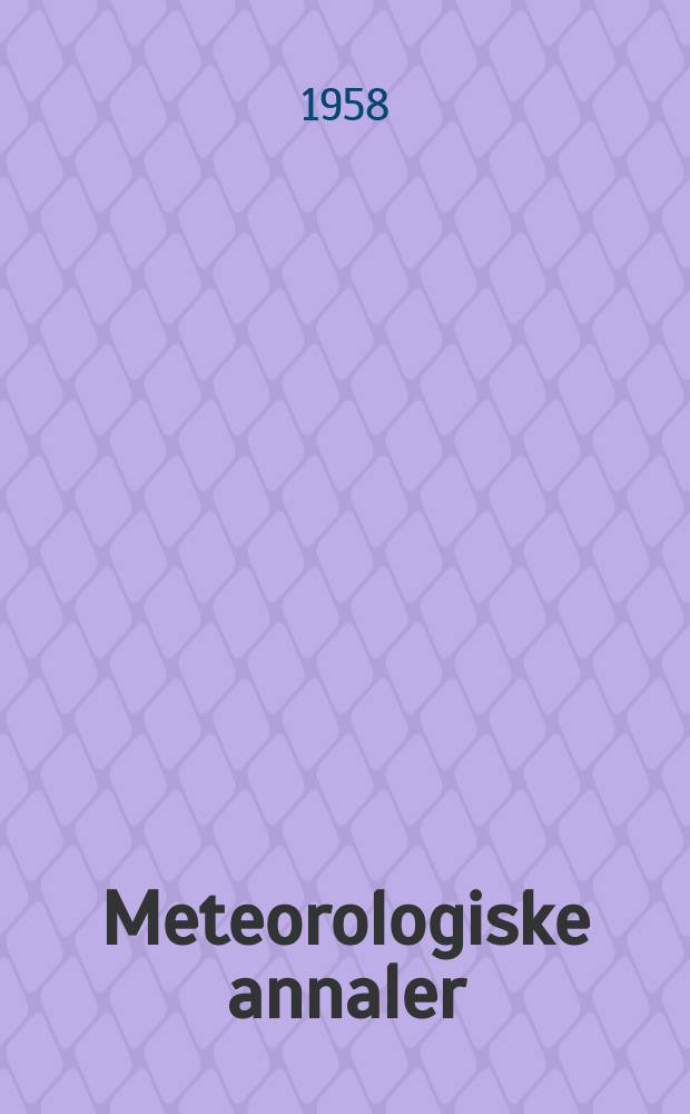Meteorologiske annaler : Utgitt av det Norske meteorologiske inst. i samarbeid med. Univ. inst. for teoretisk meteorologi. Bd.4, №12 : On temperature changes in the free atmosphere over Southern Scandinavia during the total solar eclipse of June 38, 1954