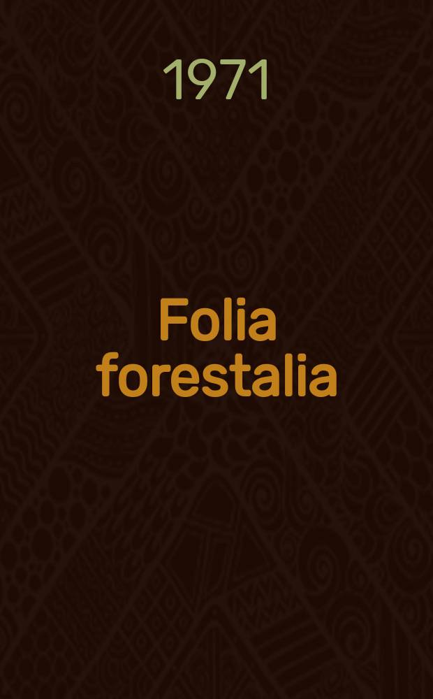 Folia forestalia