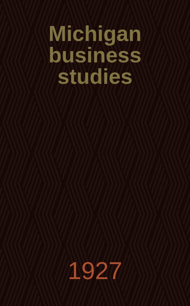 Michigan business studies