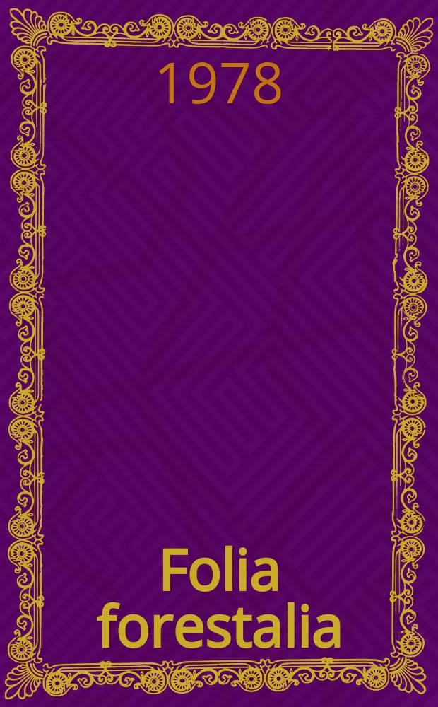 Folia forestalia