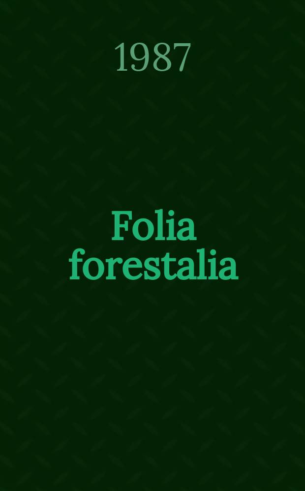Folia forestalia