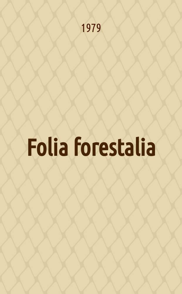 Folia forestalia