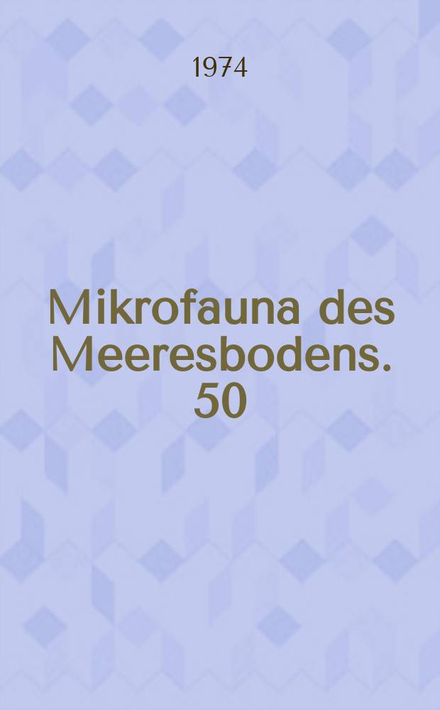 Mikrofauna des Meeresbodens. 50 : Le genre Fauveliopsis