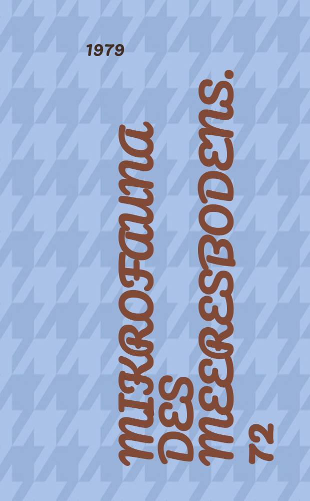 Mikrofauna des Meeresbodens. 72 : Interstitielle Fauna von Galapagos