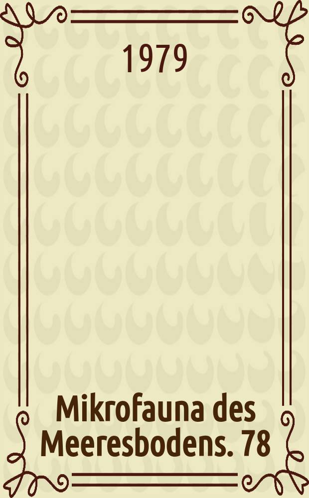 Mikrofauna des Meeresbodens. 78 : Chaetonotoidea (Gastrotricha) der Nordseeinsel