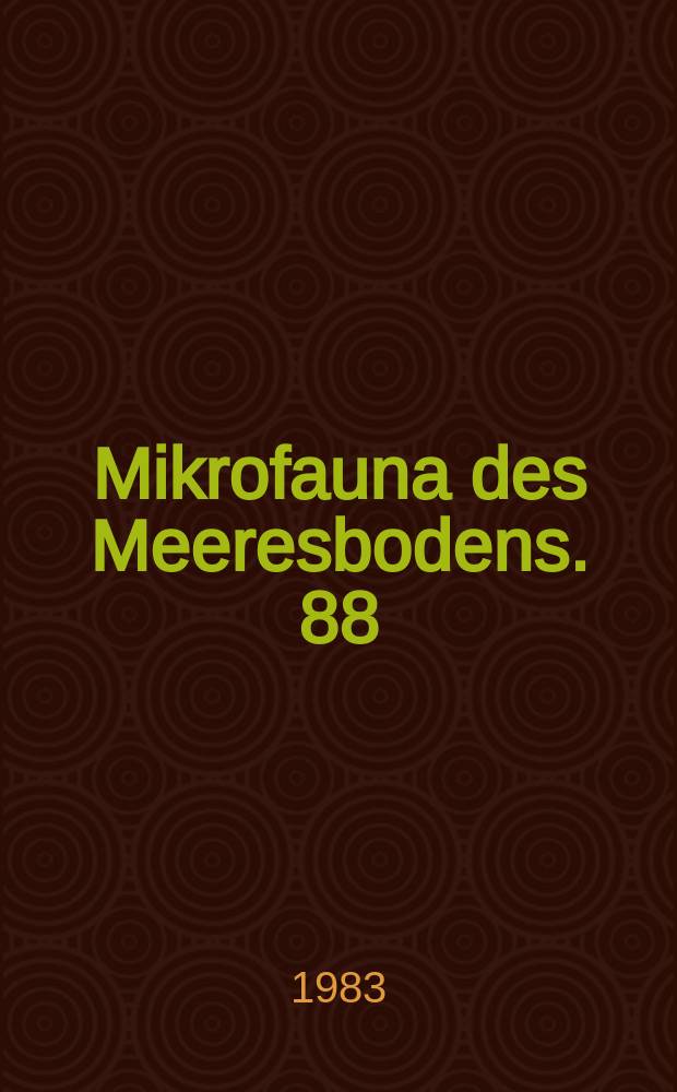 Mikrofauna des Meeresbodens. 88 : Ökologie der Nematoda eines Sandstrandes