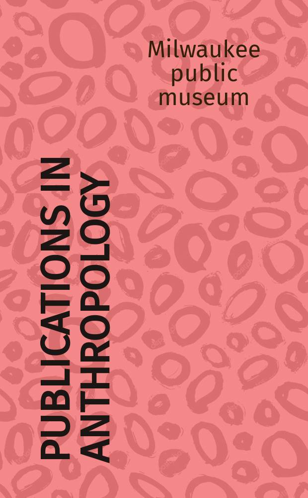 Publications in anthropology