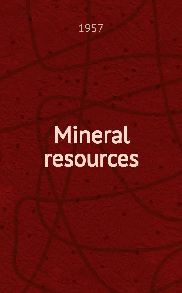 Mineral resources