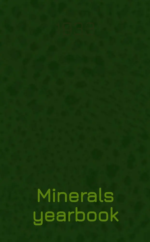 Minerals yearbook