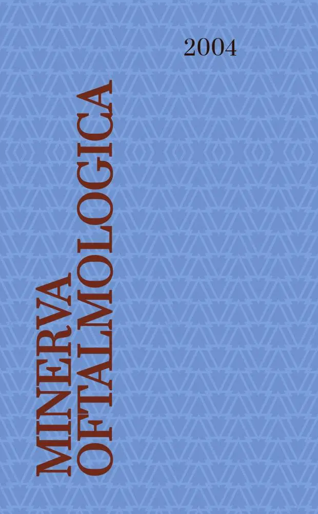 Minerva oftalmologica : Rassegno trimestrale di oftalmologia pratica. Vol.46, №3/4