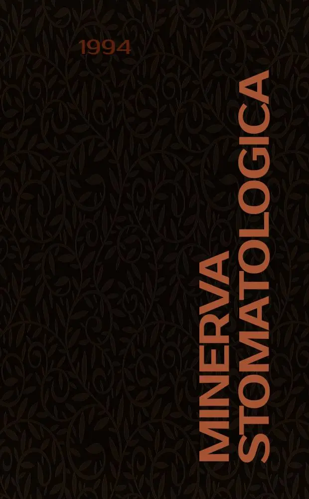 Minerva stomatologica : Rivista bimestrale di stomatologia Pubblica gli Atti della Soc. piemontese di stomatologia. Vol.43, №9